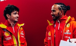 FOTO - Ferrari in pista a Barcellona con Hamilton e Leclerc - FOTO - Ferrari in pista a Barcellona con Hamilton e Leclerc
