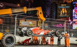 FOTO - GP Las Vegas - I danni alla Ferrari di Carlos Sainz