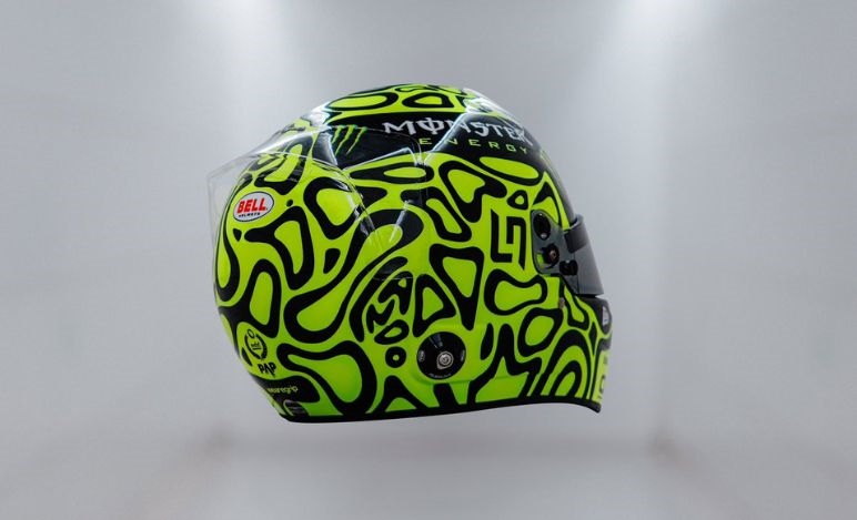FOTO - Lando Norris presenta il suo casco per la stagione 2024