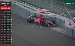 GP Abu Dhabi - PL2 - Leclerc davanti a tutti, Sainz a muro. Verstappen aggressivo in pit lane - GP Abu Dhabi - PL2 - 