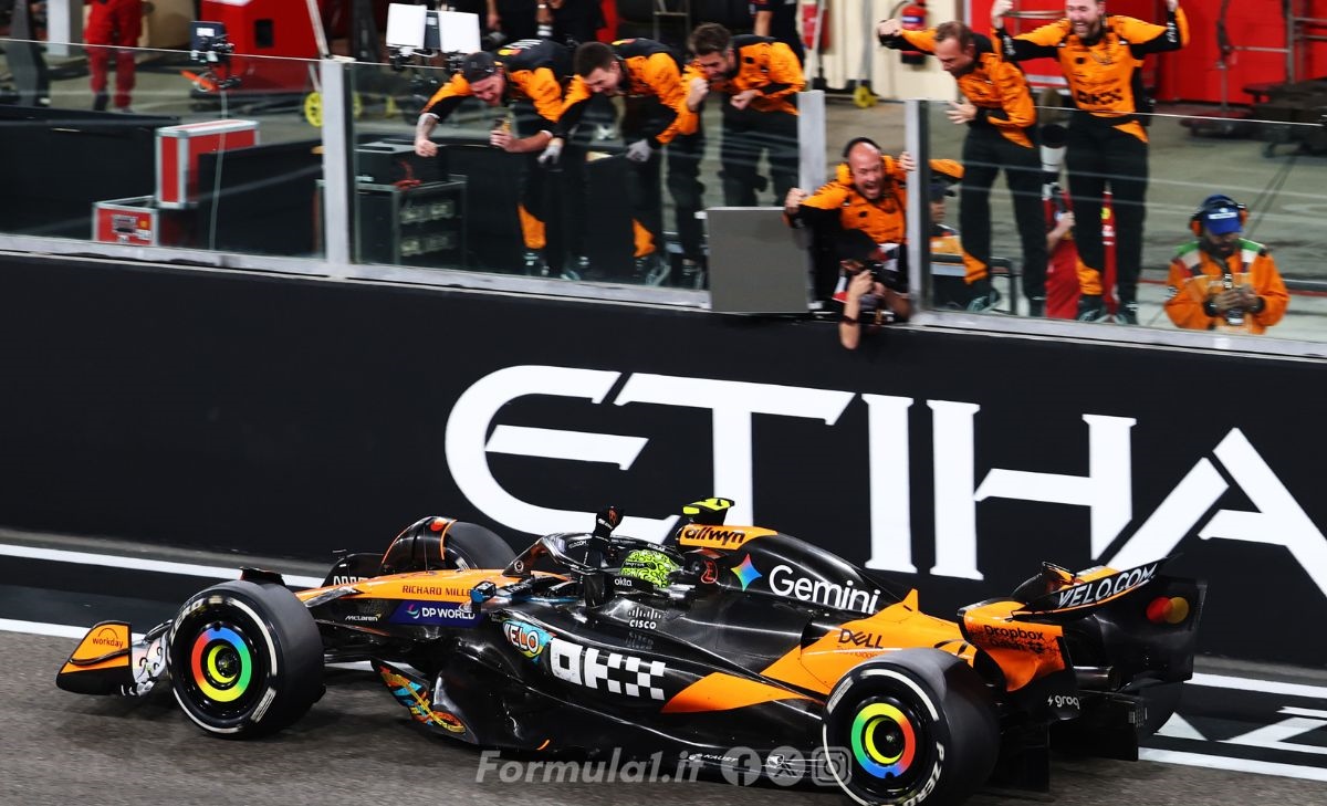 GP Abu Dhabi - Verstappen vince la gara, ma Norris è il campione del mondo