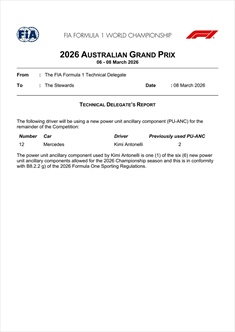 GP Australia 2026 - Situazione Power Unit: già 3 cambi sulla Mercedes di Russell