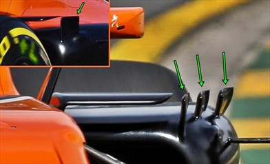 GP AUSTRALIA: alcune novità aerodinamiche anche per la Mclaren - GP AUSTRALIA: alcune novitÃ  aerodinamiche anche per la Mclaren