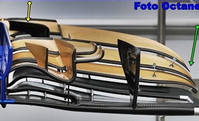 GP AUSTRALIA: prime novità sull'ala anteriore della Sauber C36 - GP AUSTRALIA: prime novitÃ  sull'ala anteriore della Sauber C36