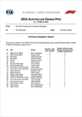 GP Australia - Tabella ufficiale componenti usate: si usano i motori di Jeddah - GP Australia - Tabella ufficiale componenti usate: si usano i motori di Jeddah