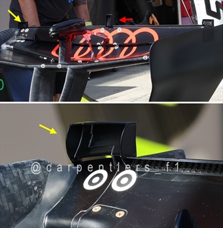 GP Austria 2026 - Analisi tecnica e immagini dalla pitlane: moltissime le novità - GP Austria 2026 - Analisi tecnica e immagini dalla pitlane: dettaglio nuovo deflettore ala posteriore Audi