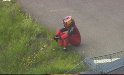 GP Austria - Clamoroso: la Ferrari di Sainz in fiamme - GP Austria - Clamoroso: la Ferrari di Sainz in fiamme