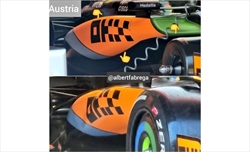 GP Austria - Immagini dal circuito. Nuovo fondo e ala anteriore per Ferrari. Pacchetto aerodinamico per McLaren  - GP Austria - Immagini dal circuito. Nuova ala anteriore per la Ferrari, nuove pance per McLaren