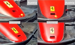 GP Austria - Immagini dal circuito. Nuovo fondo e ala anteriore per Ferrari. Pacchetto aerodinamico per McLaren  - GP Austria - Prime immagini dal circuito. Ferrari porta la nuova ala anteriore