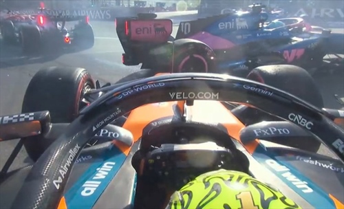 GP Azerbaijan, carambola alla prima curva: Norris e le due Alpine out