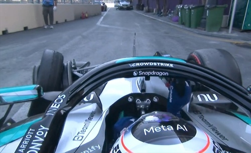 GP Azerbaijan - Errore Antonelli, a muro durante il Q1