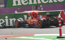 GP Azerbaijan - FP1 interrotte: bandiera rossa, Leclerc a muro
