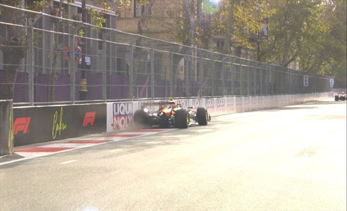 GP Azerbaijan, FP2: 1-2 Ferrari, Norris costretto a scendere dalla sua McLaren - GP Azerbaijan, FP2: 1-2 Ferrari, Norris costretto a scendere dalla sua McLaren