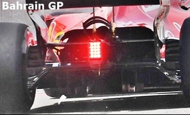 Gp Bahrain: Ferrari con cofano extra large e muso bucato sulla vettura di Raikkonen - Gp Bahrain: Ferrari con cofano extra large e muso bucato sulla vettura di Raikkonen
