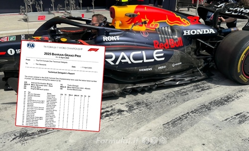 GP Bahrain - Tabella ufficiale componenti Power Unit usate per pilota: Allarme RBPT?