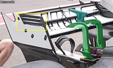 Gp Azerbaijan: HAAS VF17 a doppio pilone e doppio monkey seat - Gp Baku: HAAS VF17 a doppio pilone e doppio monkey seat