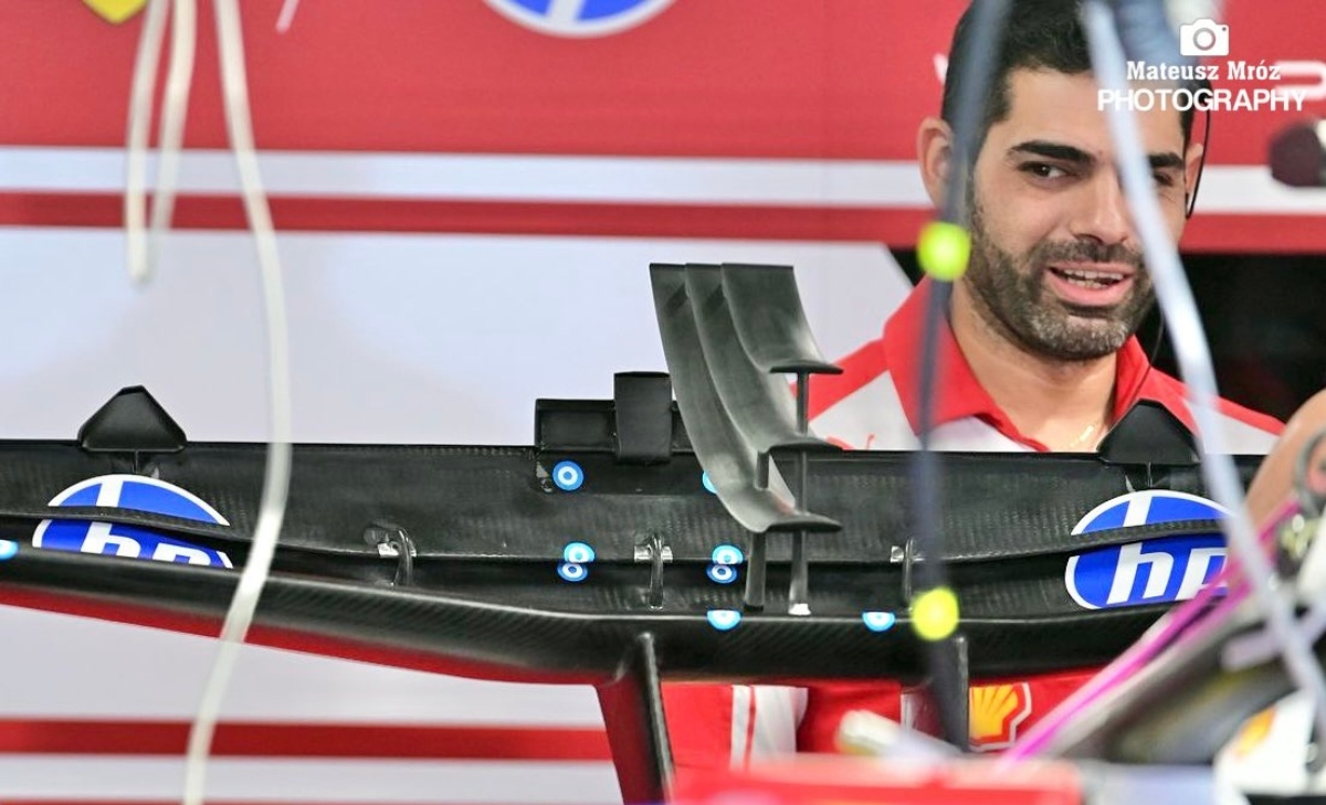 GP Belgio - Analisi tecnica e immagini dalla pitlane: elementi su ala posteriore Ferrari