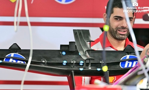 GP Belgio - Analisi tecnica e immagini dalla pitlane: elementi su ala posteriore Ferrari