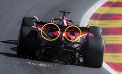 GP Belgio - Ferrari controcorrente rispetto ai top team, sfoghi piccoli e cofano asimmetrico
