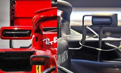 GP BELGIO - REDBULL RB14: nuovi specchietti molto simili a quelli della SF71H - GP BELGIO - REDBULL RB14: nuovi specchietti molto simili a quelli della SF71H