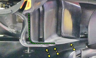 GP CINA: la RedBull ha introdotto dei nuovi turning vanes - GP CINA: la RedBull ha introdotto dei nuovi turning vanes