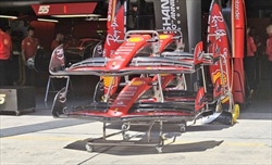 GP Cina - Prime immagini dal circuito - Confronto ali posteriori