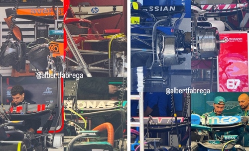 GP Cina - Immagini dal circuito: nessuna novità per la Ferrari, si cercano riscontri - GP Cina - Prime immagini dal circuito: la sospensione Mercedes ed il confronto ali