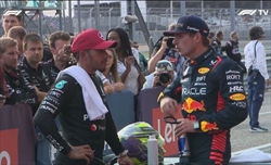 GP degli Stati Uniti - Il siparietto tra Hamilton e Verstappen: «Vuole i miei dati»
