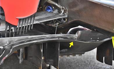 GP FRANCIA - REDBULL RB14: è nuova la parte centrale del diffusore - GP FRANCIA - REDBULL RB14: è nuova la parte centrale del diffusore