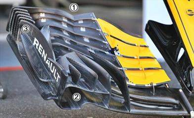 GP GERMANIA - RENAULT RS18: ecco l'importante e nuova specifica di ala anteriore - GP GERMANIA - RENAULT RS18: ecco l'importante e nuova specifica di ala anteriore