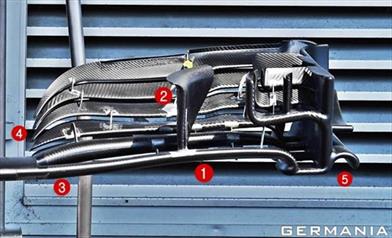 GP GERMANIA - WILLIAMS FW41: tutta nuova l'ala anteriore portata in Germania - GP GERMANIA - WILLIAMS FW41: tutta nuova l'ala anteriore portata in Germania