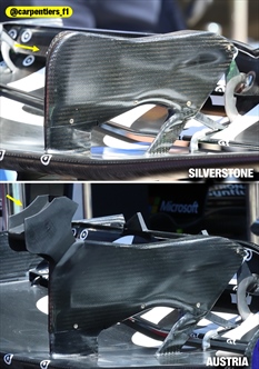 GP Gran Bretagna - Analisi tecnica e prime immagini dalla pitlane - GP Gran Bretagna - Analisi tecnica e prime immagini dalla pitlane: Red Bull ala posteriore