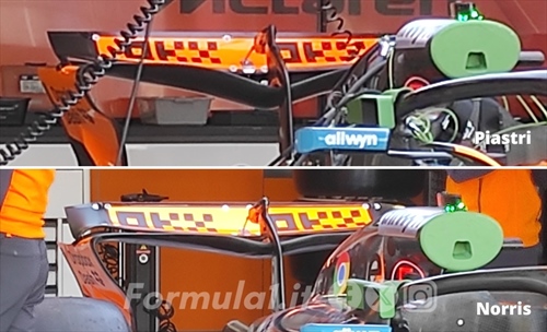 GP Gran Bretagna - Immagini dalla pitlane: Ferrari bilanciata, Red Bull conservativa, McLaren estrema - GP Gran Bretagna - Prime immagini dal circuito: differente carico per Piastri e Norris