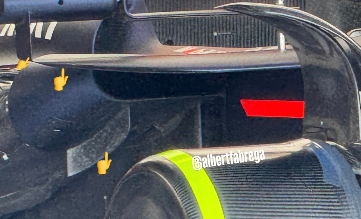 GP Imola - Immagini dal circuito: confronto ali posteriori e anteriori