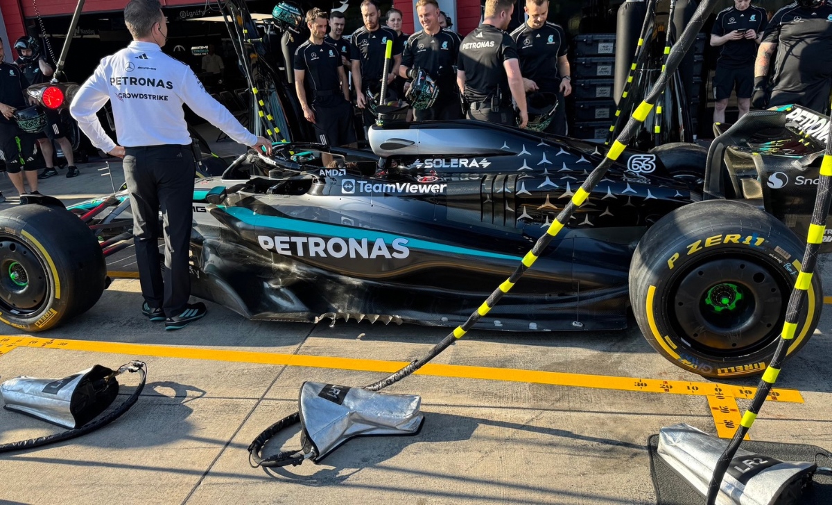 GP Imola - Immagini dal circuito: confronto ali posteriori e anteriori