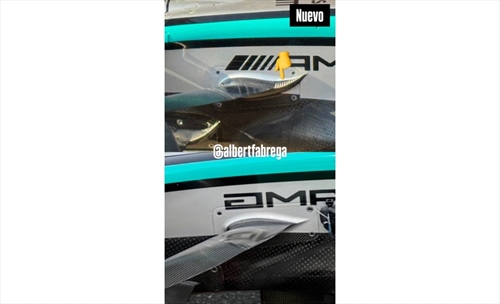 GP Imola - Immagini dal circuito: le novità di Red Bull e Mercedes  - GP Imola - Immagini dal circuito: dettaglio sospensione Mercedes