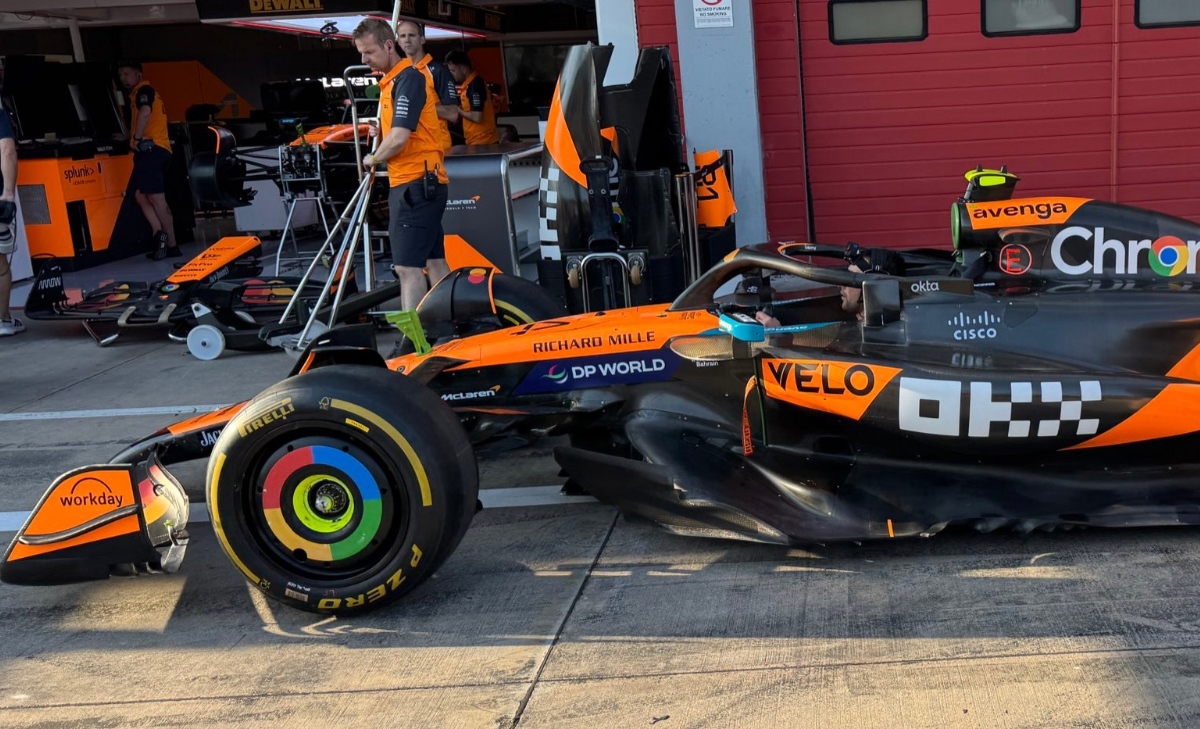 GP Imola - Immagini dal circuito: confronto ali posteriori e anteriori