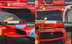 GP Imola - Prime immagini dal circuito - Ecco la «nuova» Ferrari SF-24 - GP Imola - Prime immagini dal circuito - Ecco la «nuova» Ferrari