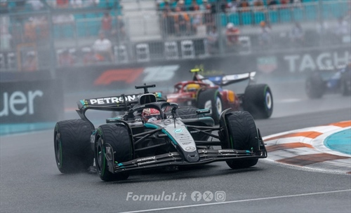 GP Miami, Russell: «Contento del terzo posto. Oggi la McLaren era lontanissima»