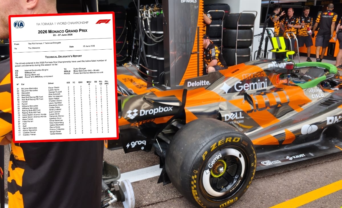 GP Monaco 2026 - Situazione Power Unit: Norris e Hadjar a rischio penalità