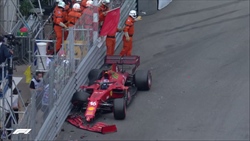 Gp Monaco - E' incredibile pole per Leclerc, ma con incidente