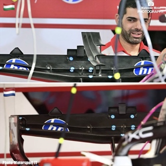 GP Olanda - Analisi tecnica e immagini dalla pitlane: le novità delle scuderie - GP Olanda - Analisi tecnica e immagini dalla pitlane: ala posteriore Ferrari