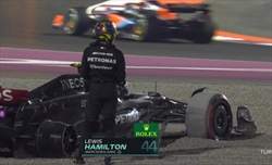 GP Qatar - Hamilton indica il colpevole nel suo contatto con Russell