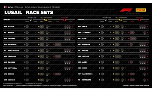 GP Qatar - Possibili strategie: la differenza la farà soltanto uno stint su tre - GP Qatar - Possibili strategie: la differenza la farà soltanto uno stint su tre
