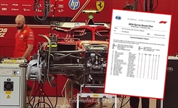 GP Qatar - Tabella ufficiale componenti Power Unit usate per pilota. Solo cambi con penalità