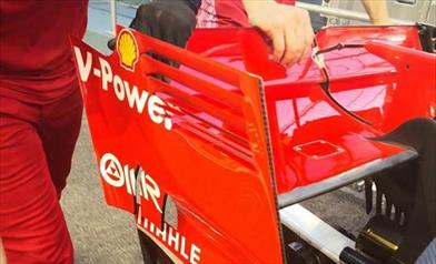 GP SINGAPORE - FERRARI SF71H: ala posteriore con endplate forati - GP SINGAPORE - FERRARI SF71H: ala posteriore con endplate forati
