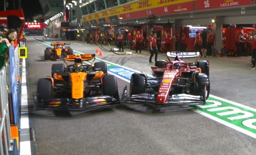 GP Singapore, PL2: Piastri in testa, seguono Hadjar e Verstappen. Caos in pit lane - GP Singapore, PL2: 