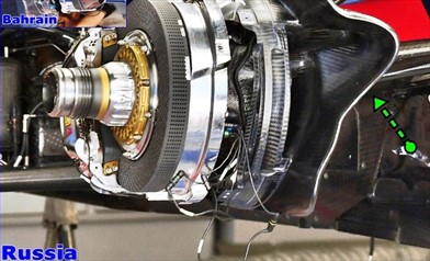 Gp Sochi: la Toro Rosso con le prese dei freni anteriori maggiorate - Gp Sochi: la Toro Rosso con le prese dei freni anteriori maggiorate