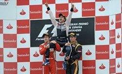 GP Spagna 2012: Maldonado e il regalo di compleanno per Frank Williams