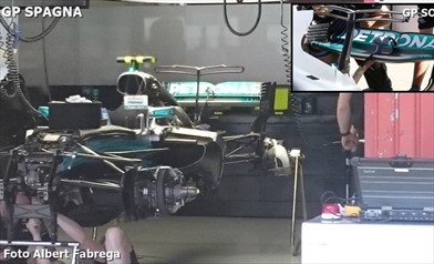 Gp Spagna: una nuova ala posteriore per la Mercedes W08 - Gp Spagna: una nuova ala posteriore per la Mercedes W08